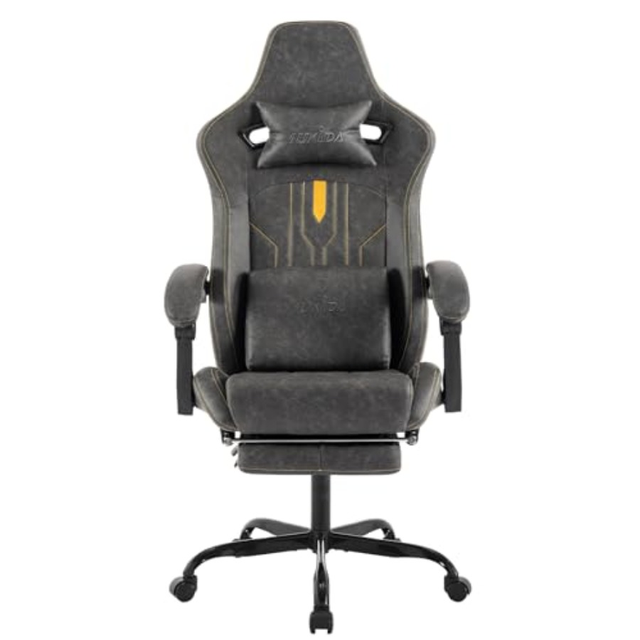 Massage - Gamingstoel met voetsteun voor gebruik op