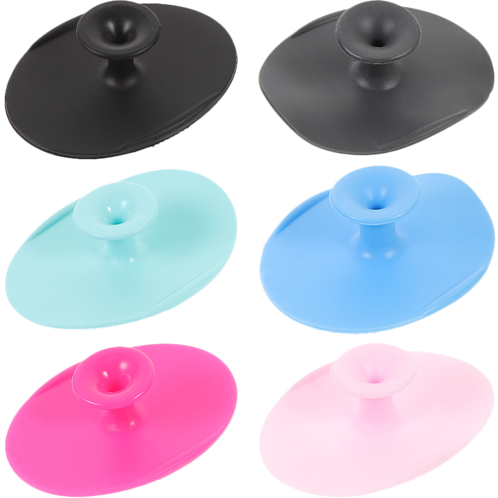 Silicone Face Scrubber Electric - 6 stuks reinigingsborstels, poriënreiniger, gezichtsreiniging, exfoliërende