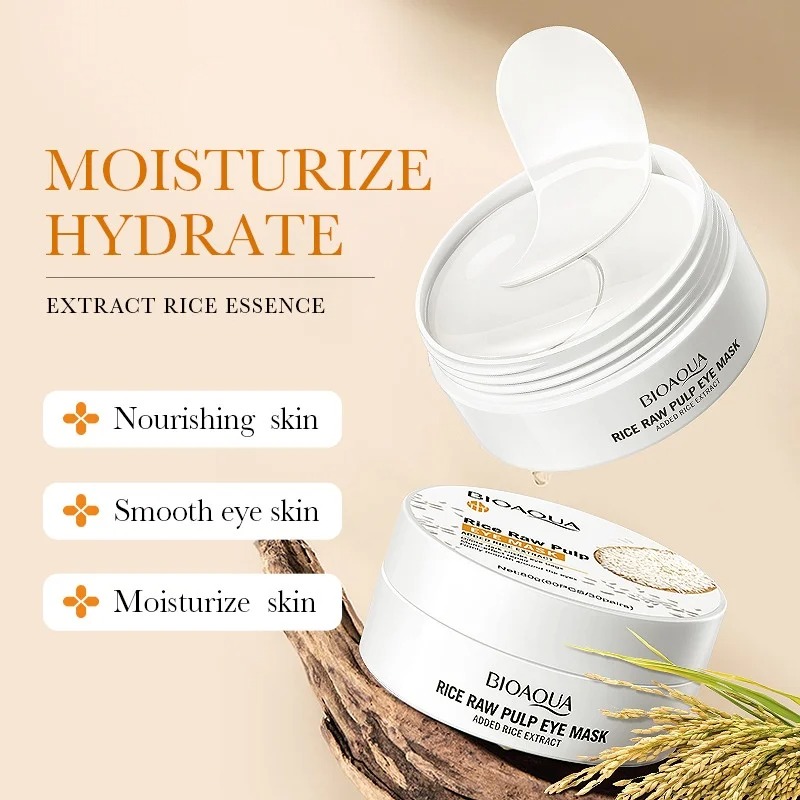 60 stuks Bioaqua Rijst Oogmask - Collagen Under Eye Patches recensie en prijs