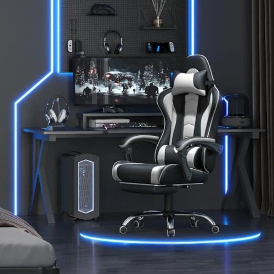 Gamingstoel met voetsteun, mas - Massage recensie en prijs