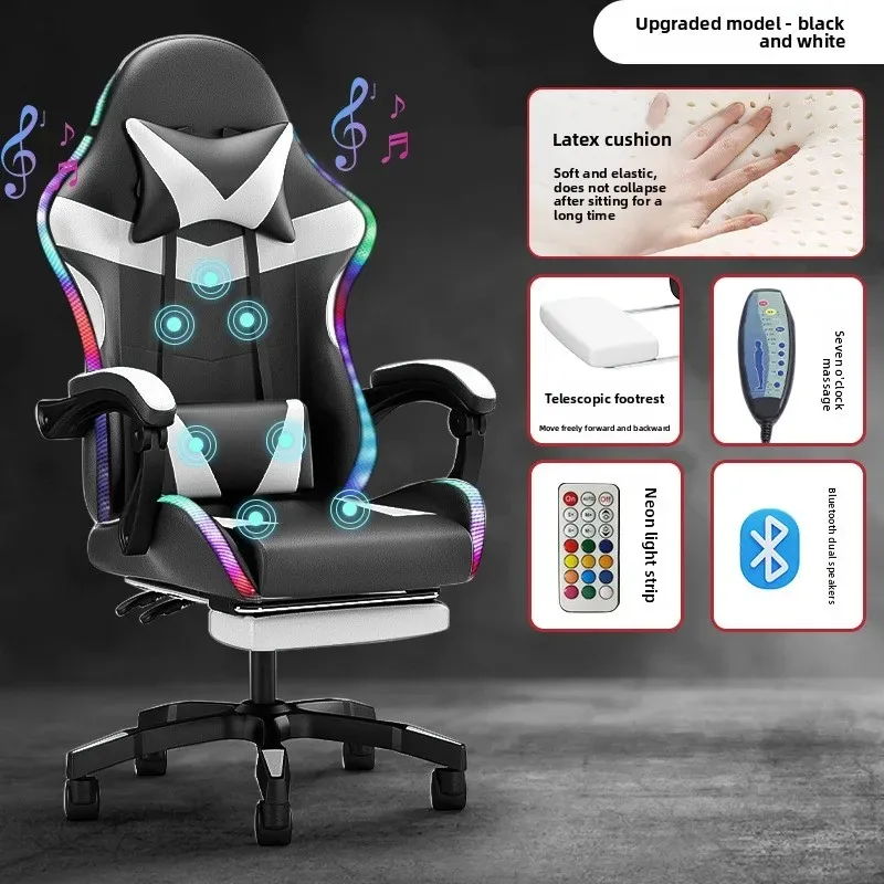 E-sports stoel met verlichting - Massage recensie en prijs