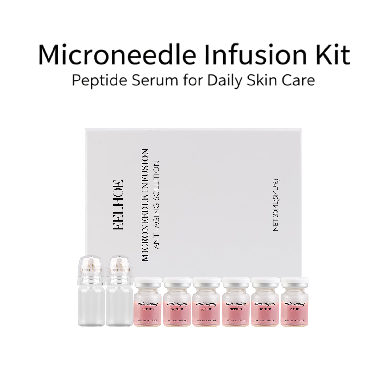 0,2 mm Microneedle Serum Kit 6 - Hyaluronic Acid Facial Serum recensie en prijs