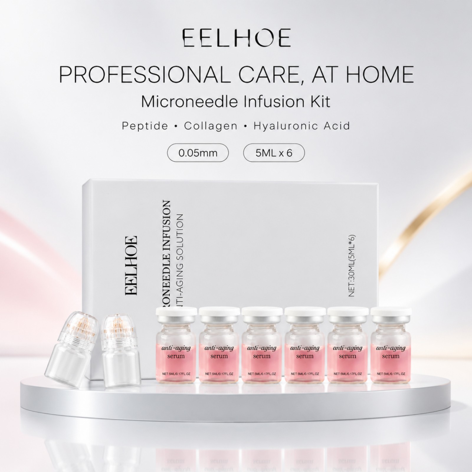 0,2 mm Microneedle Serum Kit 6 - Hyaluronic Acid Facial Serum recensie en prijs
